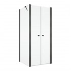 Sanswiss Solino kabina prysznicowa kwadratowa 70 cm gunmetal szczotkowany 72595