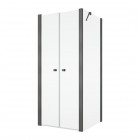 Sanswiss Solino kabina prysznicowa kwadratowa 70 cm gunmetal szczotkowany 72595