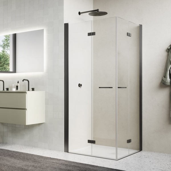 Sanswiss Solino kabina prysznicowa kwadratowa 70 cm gunmetal szczotkowany 72617