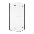 Sanswiss Solino kabina prysznicowa kwadratowa 70 cm gunmetal szczotkowany 72617
