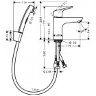 Hansgrohe Focus zestaw Bidette Focus 100