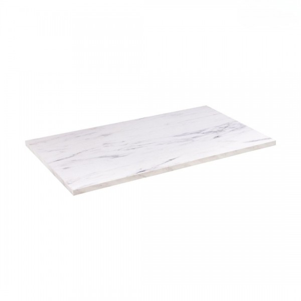 Oltens Lun blat naszafkowy 80 cm marmur biały mat 63025990