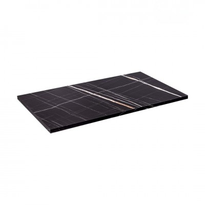 Oltens Lun blat naszafkowy 80 cm marmur czarny mat 63029990
