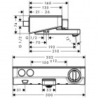 Hansgrohe ShowerTablet bateria termostatowa wannowa na 2 odbiorniki