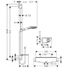 Hansgrohe zestaw prysznicowy Ecostat Select 120 E Combi 0,90 m