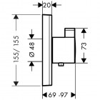 Hansgrohe bateria termostatyczna ShowerSelect Highflow 15760000