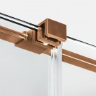 New Trendy Smat Copper Brushed drzwi prysznicowe 160 cm miedź szczotkowana EXK-7649