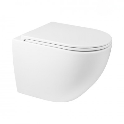 Oltens Hamnes OneForm Kort Stille PureRim miska WC wisząca z deską wolnoopadającą biała 42054000 Oltens Hamnes OneForm Kort Stille PureRim miska WC wisząca z deską wolnoopadającą biała 42054000