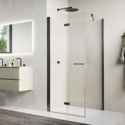 Sanswiss Solino kabina prysznicowa prostokątna 75x70 cm lewa gunmetal szczotkowany 72885 Sanswiss Solino kabina prysznicowa prostokątna 75x70 cm lewa gunmetal szczotkowany 72885