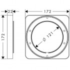 Hansgrohe rozeta maskująca 172x172 mm 98860000