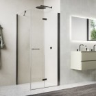 Sanswiss Solino kabina prysznicowa prostokątna 75x70 cm prawa gunmetal szczotkowany 72904