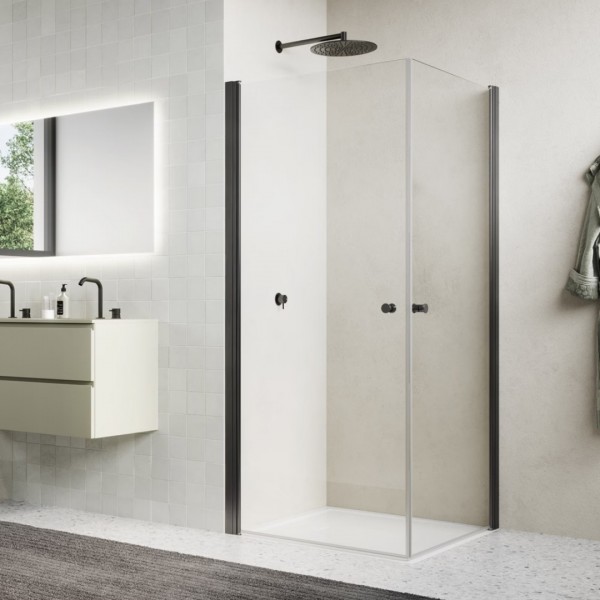 Sanswiss Solino kabina prysznicowa prostokątna 75x70 cm gunmetal szczotkowany 72995
