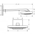 Hansgrohe Raindance Select E 300 3jet z ramieniem prysznicowym 390 mm