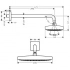 Hansgrohe Raindance Select E 300 2jet z ramieniem prysznicowym 390 mm