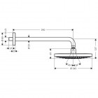 Hansgrohe Raindance Select S 240 2jet z ramieniem prysznicowym 390 mm