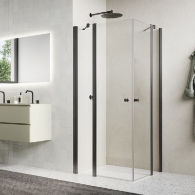 Sanswiss Solino kabina prysznicowa prostokątna 80x75 cm gunmetal szczotkowany 73097 Sanswiss Solino kabina prysznicowa prostokątna 80x75 cm gunmetal szczotkowany 73097