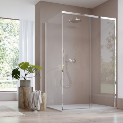 Sanswiss Oriana kabina prysznicowa prostokątna 120x80 cm srebrny połysk 73152 Sanswiss Oriana kabina prysznicowa prostokątna 120x80 cm srebrny połysk 73152