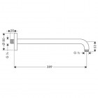 Hansgrohe ramię prysznicowe 389 mm