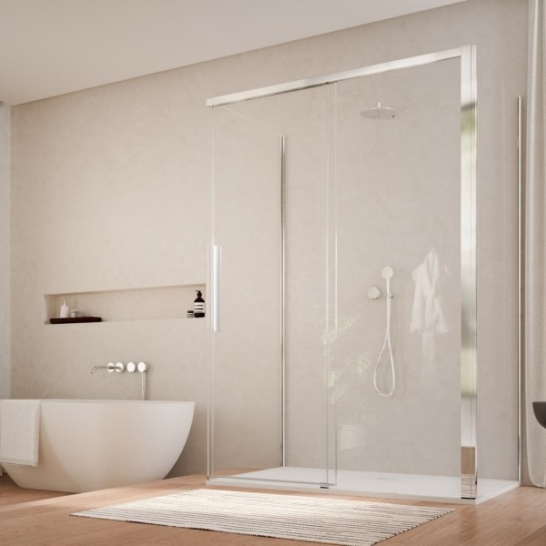 Sanswiss Oriana kabina prysznicowa prostokątna 120x80 cm srebrny połysk 73184