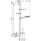 Hansgrohe Raindance Select E 120 zestaw natryskowy 0,90 m 26621000