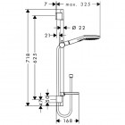 Hansgrohe Raindance Select E 120 zestaw natryskowy 0,65 m 26620000