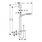 Hansgrohe Raindance Select S 120 zestaw natryskowy 0,65 m 26630000