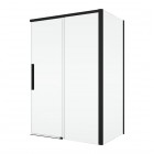 Sanswiss Oriana kabina prysznicowa prostokątna 120x80 cm czarny mat 73217