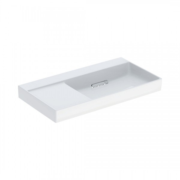 Geberit One umywalka 90x48 cm meblowa prostokątna prawa biała KeraTect 505.044.00.1