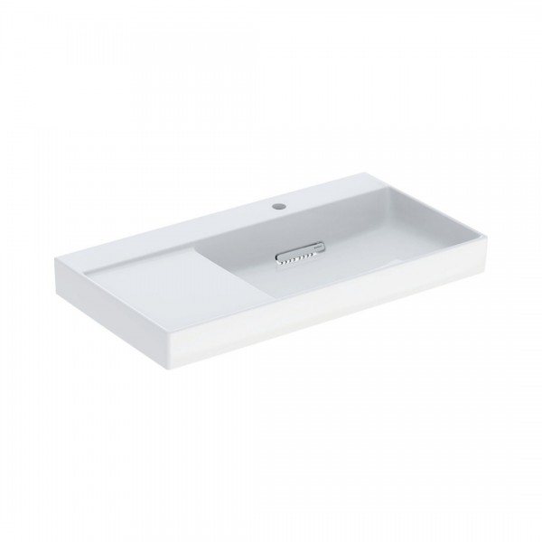 Geberit One umywalka 90x48 cm meblowa prostokątna prawa biała KeraTect 505.043.00.1