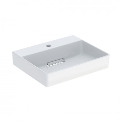 Geberit One umywalka 50x41 cm nablatowa prostokątna biała KeraTect 505.024.00.1