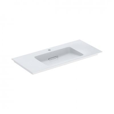 Geberit One umywalka 105x48 cm meblowa prostokątna biała KeraTect 505.015.00.1