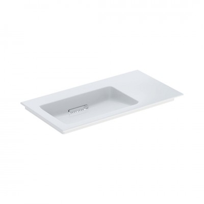 Geberit One umywalka 90x48 cm meblowa prostokątna lewa biała KeraTect 505.008.00.1