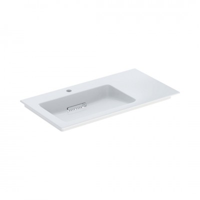 Geberit One umywalka 90x48 cm meblowa prostokątna lewa biała KeraTect 505.007.00.1