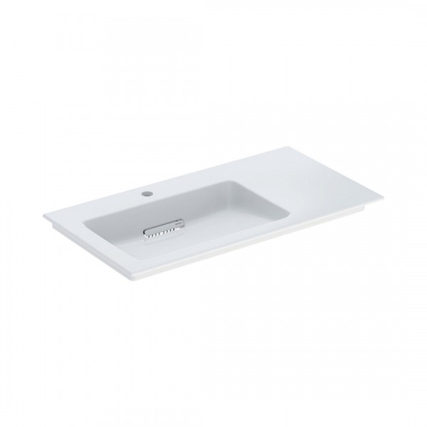 Geberit One umywalka 90x48 cm meblowa prostokątna lewa biała KeraTect 505.007.00.1