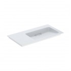 Geberit One umywalka 90x48 cm meblowa prostokątna prawa biała KeraTect 505.013.00.1