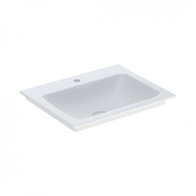 Geberit One umywalka 60x48 cm meblowa prostokątna biała KeraTect 505.010.01.1