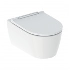 Geberit One miska WC wisząca TurboFlush spłukiwanie wirowe z deską wolnoopadającą biała KeraTect 500.202.01.1