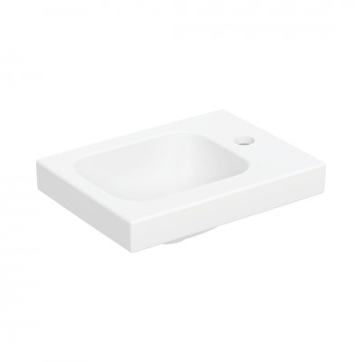 Geberit iCon Light umywalka 38x28 cm meblowa prawa biały mat 501.830.JT.1