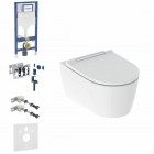 Geberit Duofix DuoFresh One zestaw WC podtynkowy 6w1 biały połysk KeraTeck 73404