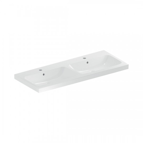 Geberit iCon Light umywalka 120x48 cm meblowa podwójna prostokątna biała KeraTect 501.838.00.2