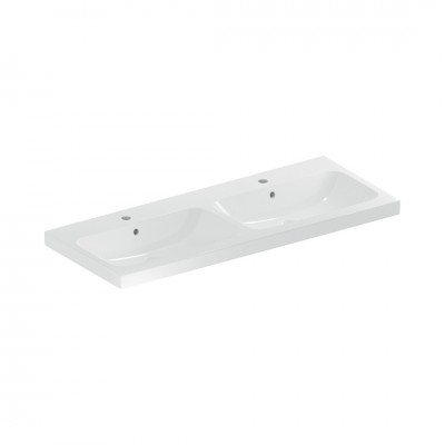 Geberit iCon Light umywalka 120x48 cm meblowa podwójna prostokątna biała 501.838.00.1