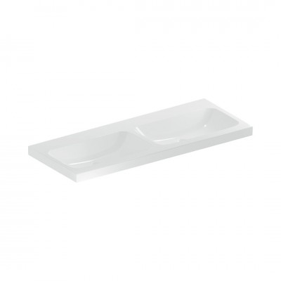 Geberit iCon Light umywalka 120x48 cm meblowa podwójna prostokątna biała 501.838.00.7
