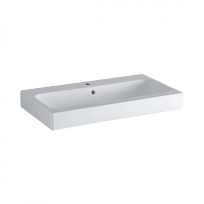Geberit iCon umywalka 75x48,5 cm nablatowa prostokątna biała KeraTect 124575600