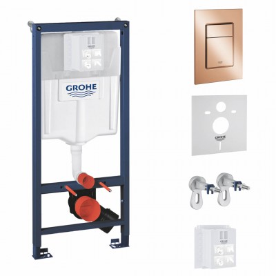 Grohe Rapid SL spłuczka podtynkowa 5w1 przycisk warm sunset 73521