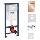 Grohe Rapid SL spłuczka podtynkowa 5w1 przycisk warm sunset 73521