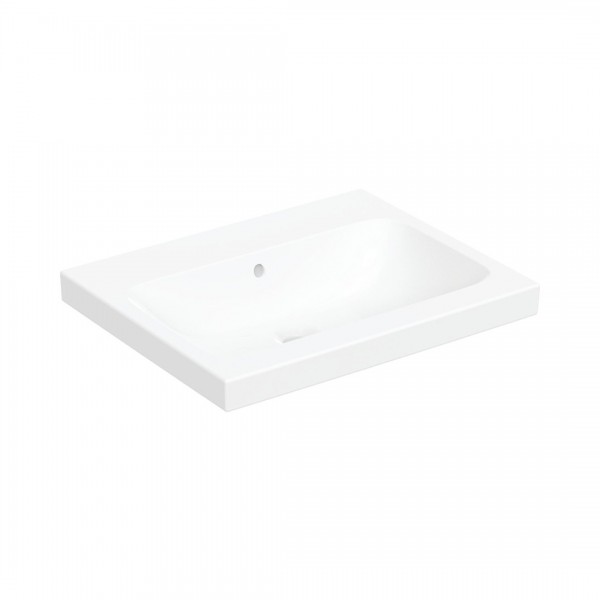 Geberit iCon Light umywalka 60x48 cm nablatowa prostokątna biała 501.847.00.3