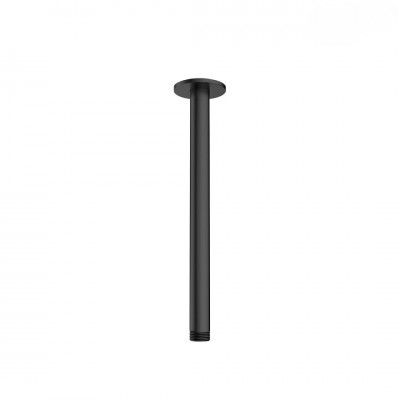 Oltens Aera ramię prysznicowe sufitowe 25 cm czarny mat 39404300