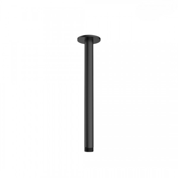 Oltens Aera ramię prysznicowe sufitowe 25 cm czarny mat 39404300
