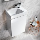 Geberit Xeno2 umywalka 40x28 cm meblowa prostokątna prawa biała KeraTect 500.529.01.1