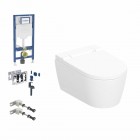Geberit Duofix DuoFresh AquaClean Sela zestaw WC podtynkowy 6w1 toaleta myjąca wisząca spłukiwanie wirowe biała KeraTeck 73626
